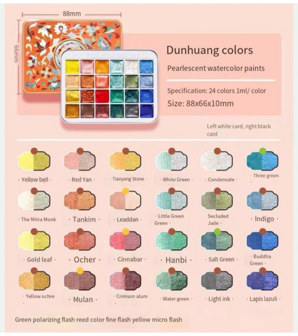 Dunhuang-Style Chinese Watercolor Paint